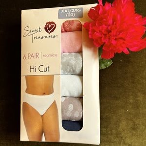 NWT Secret Treasures Plus Size Hi Cut Underwear